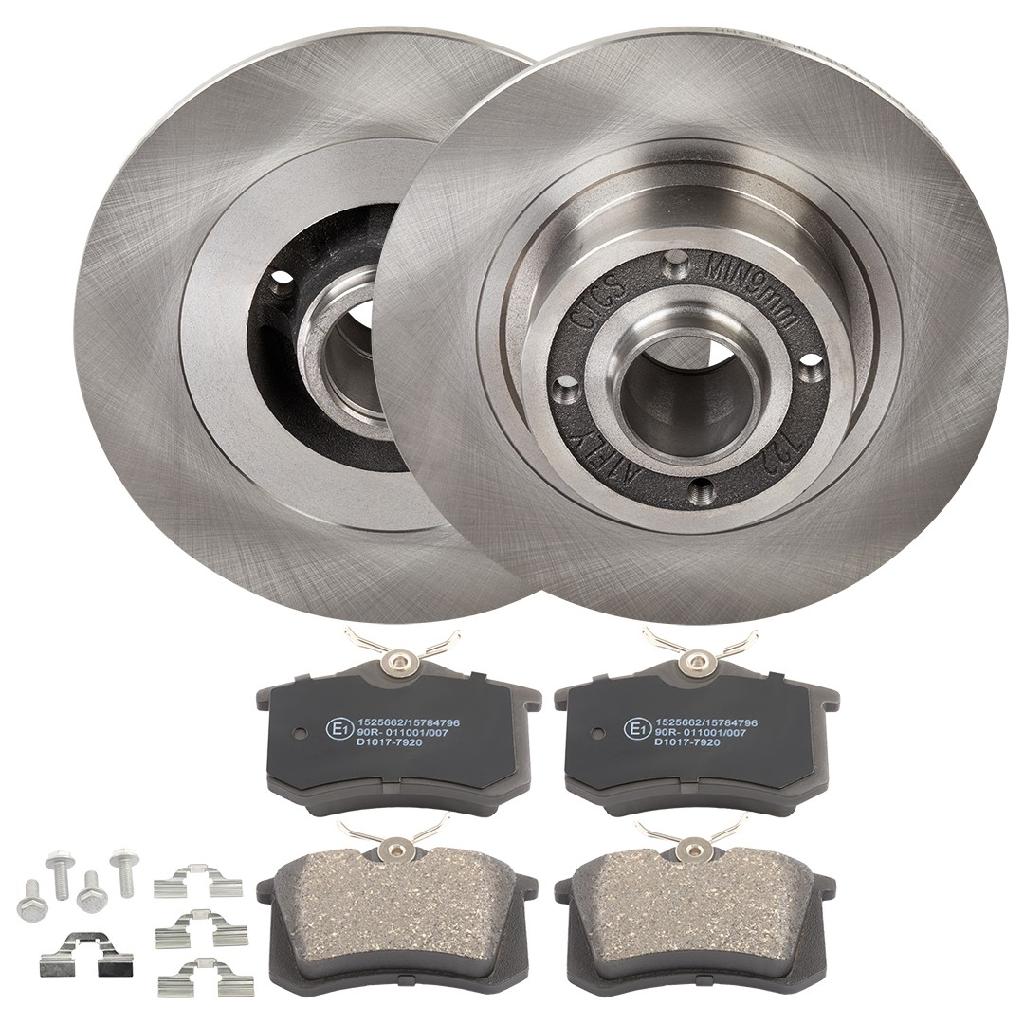RIDEX Bremsenset Hinten Ø270mm - Bremsscheiben und Beläge für RENAULT Scénic 1I