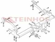 STEINHOF Anhängerkupplung für RENAULT Twingo 1II Schrägheck (BCM)