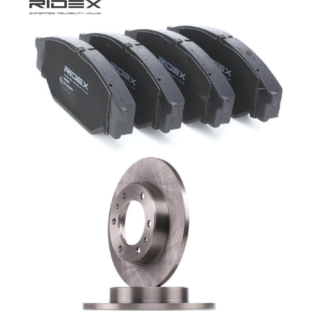 RIDEX Bremsenset Vorne Ø302mm - Bremsscheiben und Beläge für TOYOTA