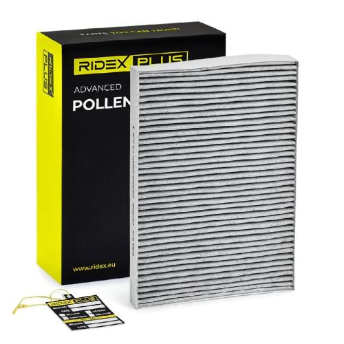 RIDEX PLUS 424I0004P Innenraumfilter Pollenfilter Aktivkohlefilter Höhe: 25 Bild RIDEX PLUS 424I0004P Innenraumfilter Pollenfilter Aktivkohlefilter Höhe: 25