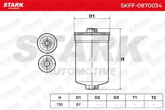 STARK SKFF-0870034 Kraftstofffilter Petrol Filter Screw-on Filter Line Filter Bild STARK SKFF-0870034 Kraftstofffilter Petrol Filter Screw-on Filter Line Filter