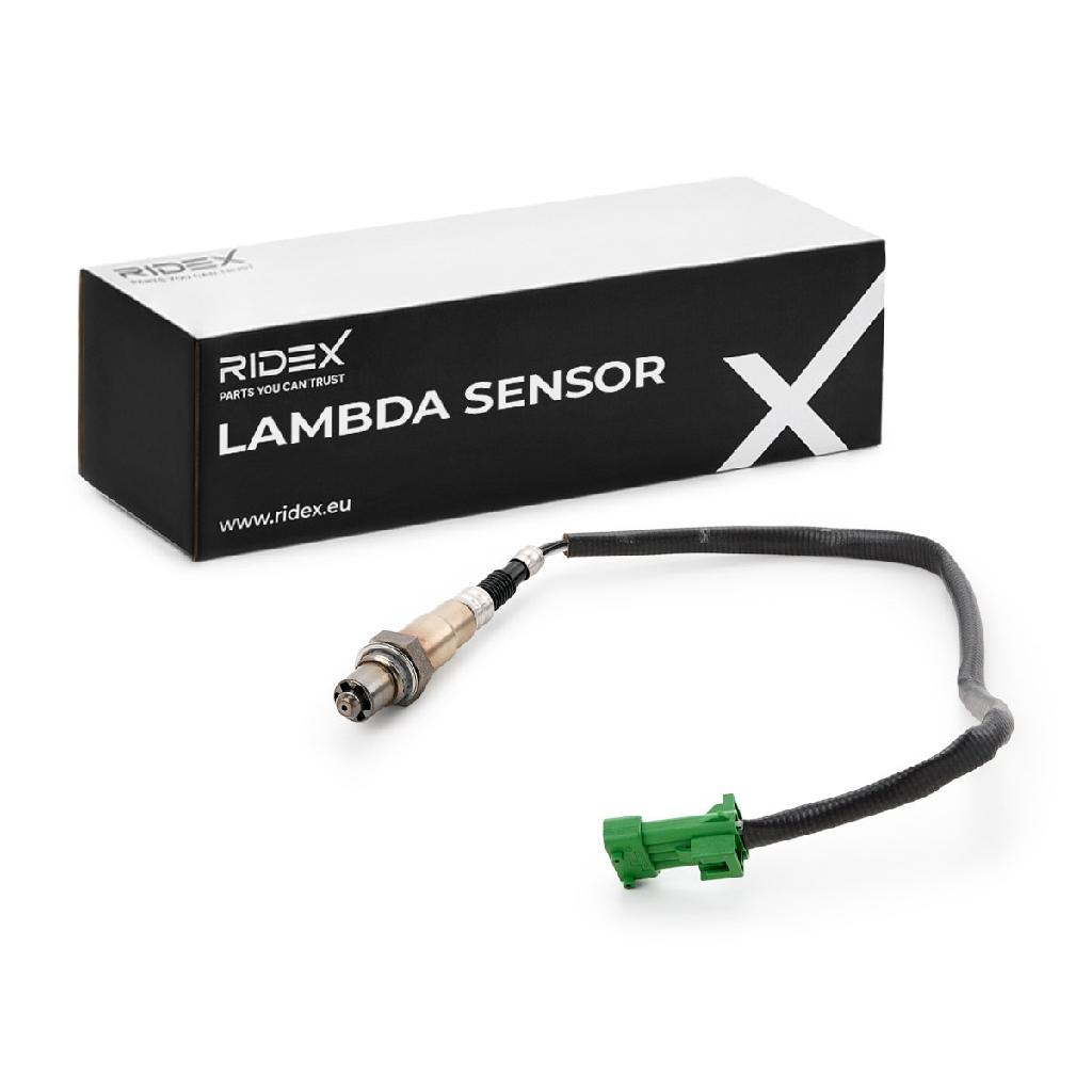 RIDEX 3922L0009 Lambdasonde Oxygen O2 Sensor Beheizt für RENAULT Clio 1I 1628HN