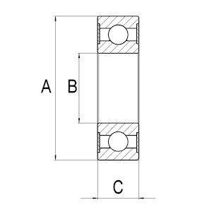 HC-Cargo Lager Kugellager Rillenkugellager 15,00x35,0x Bild HC-Cargo Lager Kugellager Rillenkugellager 15,00x35,0x