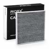 RIDEX 424I0211 Innenraumfilter Pollenfilter Aktivkohlefilter Höhe: 26 Breite: