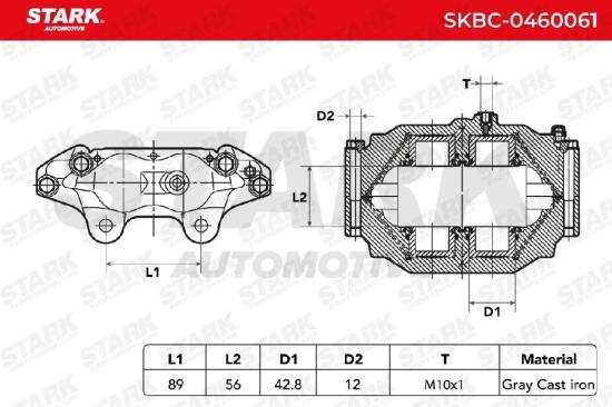 STARK SKBC-0460061 Bremssattel Bremszange Vorne links für TOYOTA für 20mm Bild STARK SKBC-0460061 Bremssattel Bremszange Vorne links für TOYOTA für 20mm