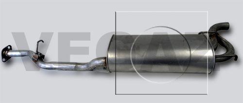 VEGAZ Endschalldämpfer Hinten für HONDA ACCORD V Aerodeck (CE)