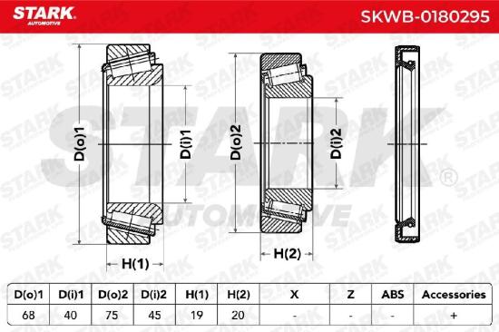 STARK SKWB-0180295 Radlagersatz pro 1 Rad Vorne beidseitig für ISUZU D-MAX Bild STARK SKWB-0180295 Radlagersatz pro 1 Rad Vorne beidseitig für ISUZU D-MAX