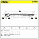 RIDEX Axialgelenk Spurstange Vorne für FORD Focus II Schrägheck (DA, HCP, DP)