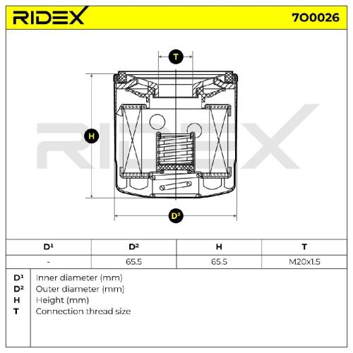 RIDEX Ölfilter Auto Motorölfilter Anschraubfilter 7O0026 für FORD Kuga Mk2 (DM2) Bild RIDEX Ölfilter Auto Motorölfilter Anschraubfilter 7O0026 für FORD Kuga Mk2 (DM2)