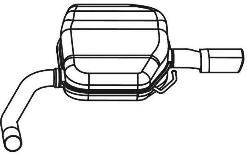 VEGAZ Endschalldämpfer Hinten für VOLVO V70 III (135)