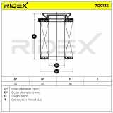 RIDEX 7O0135 Ölfilter passend für MERCEDES-BENZ C-Klasse Limousine (W204) mit