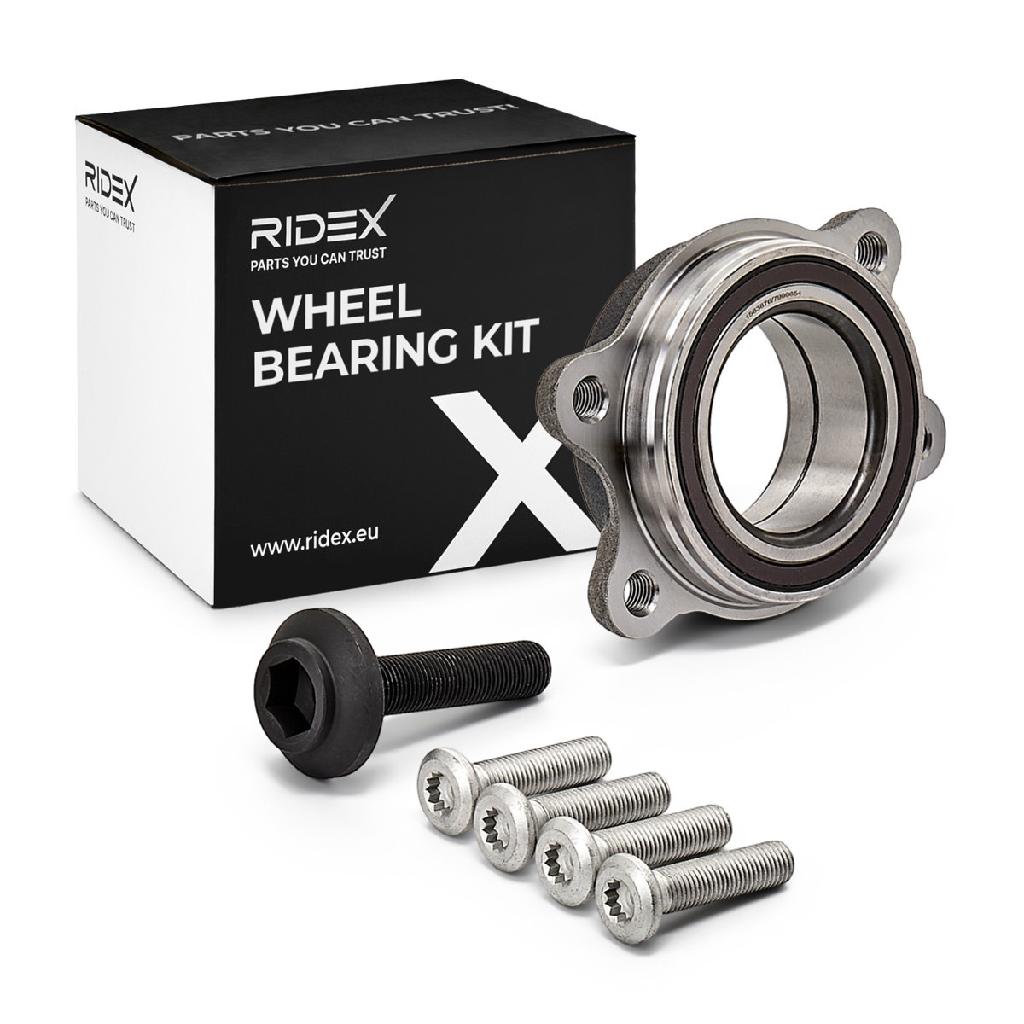 RIDEX 654W0048 Radlagersatz pro 1 Rad Vorne beidseitig Hinten für AUDI A4 Avant