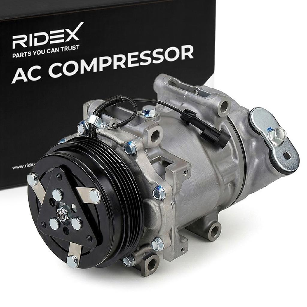 RIDEX A/C Kompressor für Klimaanlage Klimakompressor mit ID: SD7V16 Kältemittel: