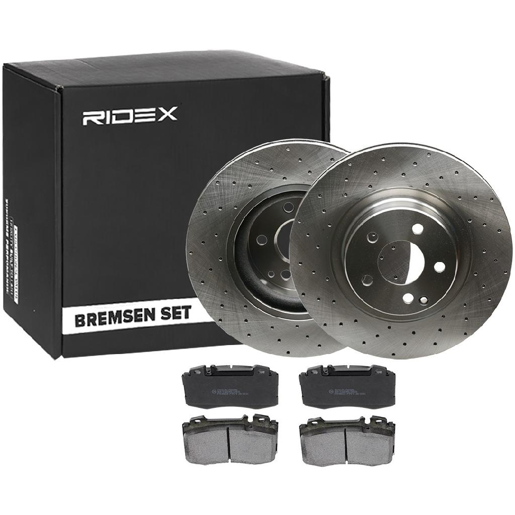 RIDEX Bremsenset Vorne Ø330mm - Bremsscheiben und Beläge