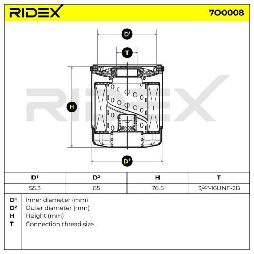 RIDEX Ölfilter Auto Motorölfilter Anschraubfilter 7O0008 für FORD S-MAX (WA6) Bild RIDEX Ölfilter Auto Motorölfilter Anschraubfilter 7O0008 für FORD S-MAX (WA6)