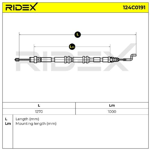 RIDEX Handbremsseil Hinten für VW Transporter T5 Bus Bild RIDEX Handbremsseil Hinten für VW Transporter T5 Bus