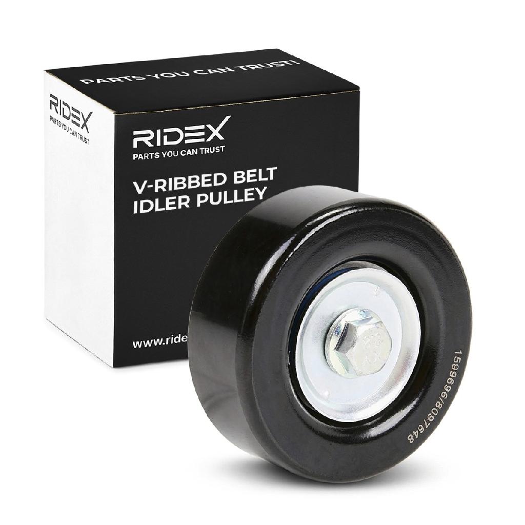RIDEX Umlenk- / Führungsrolle Keilrippenriemen für FORD Fiesta Mk5 Schrägheck