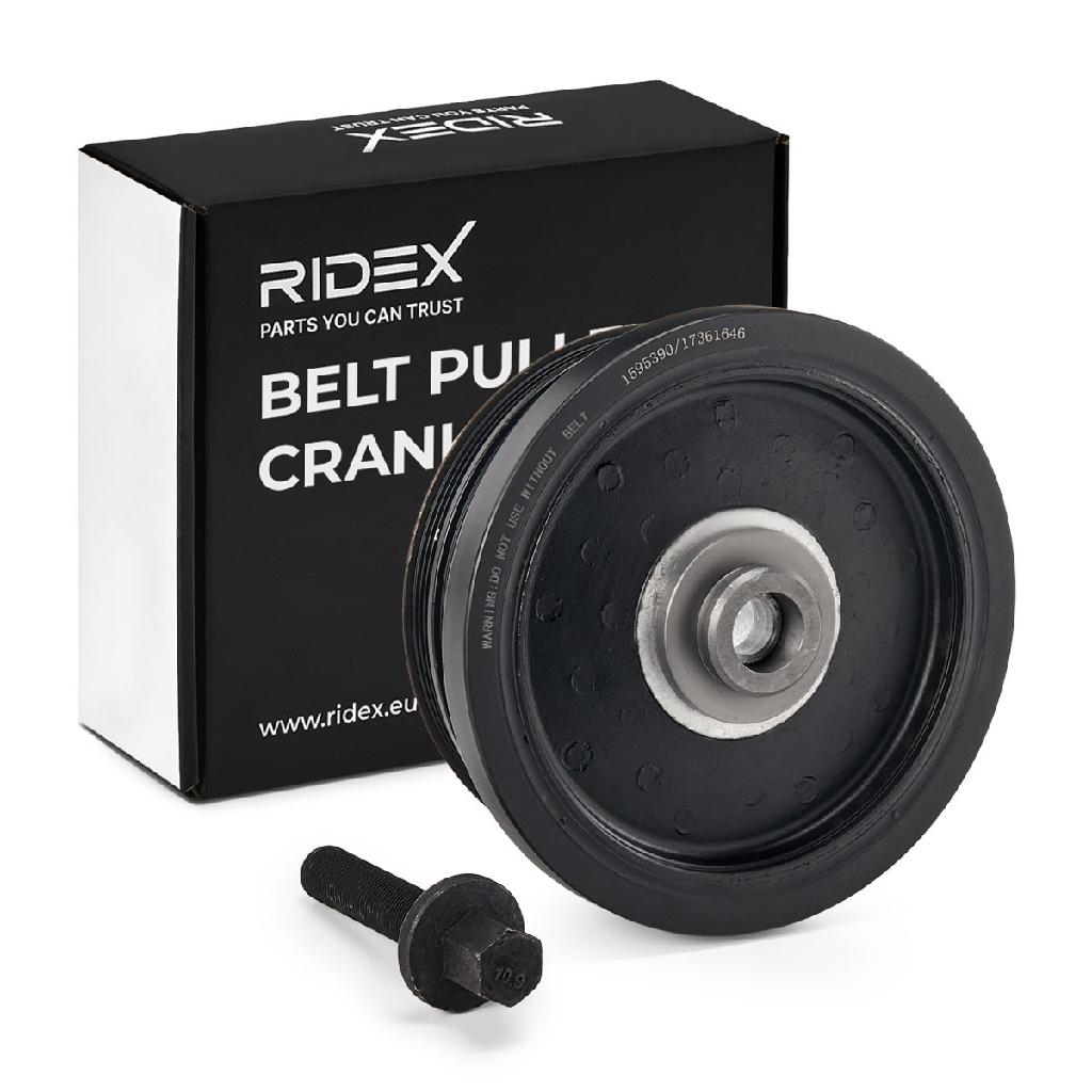 RIDEX 3213B0242 Riemenscheibe Kurbelwelle Kurbelwellenriemenscheibe 4-Rippen
