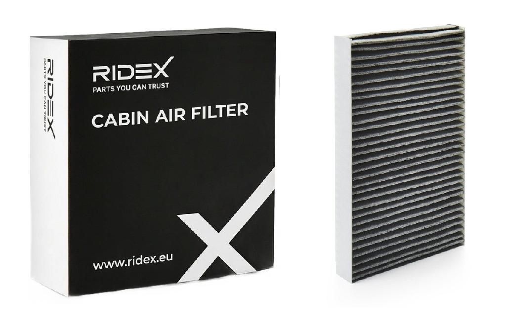 RIDEX 424I0212 Innenraumfilter Pollenfilter Aktivkohlefilter Höhe: 38 Breite: