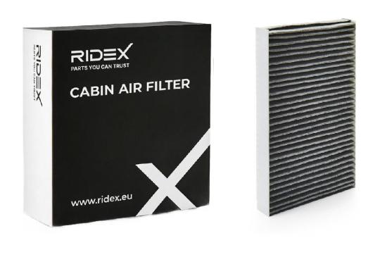 RIDEX 424I0212 Innenraumfilter Pollenfilter Aktivkohlefilter Höhe: 38 Breite: Bild RIDEX 424I0212 Innenraumfilter Pollenfilter Aktivkohlefilter Höhe: 38 Breite: