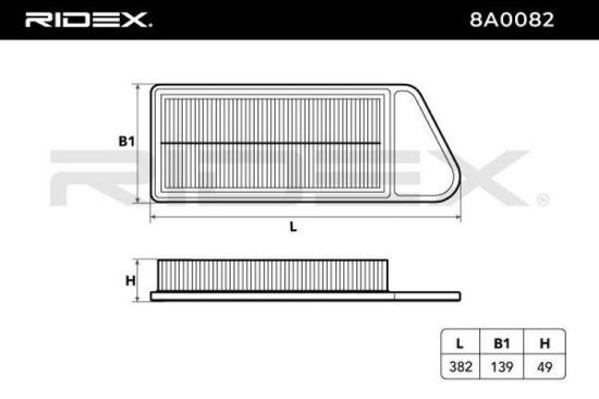 RIDEX 8A0082 Motor Luftfilter Umluftfilter für FORD Fiesta Mk6 Schrägheck Bild RIDEX 8A0082 Motor Luftfilter Umluftfilter für FORD Fiesta Mk6 Schrägheck