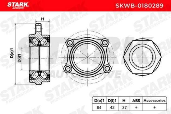 STARK SKWB-0180289 Radlagersatz pro 1 Rad Vorne für ALFA ROMEO 147 (937) Bild STARK SKWB-0180289 Radlagersatz pro 1 Rad Vorne für ALFA ROMEO 147 (937)