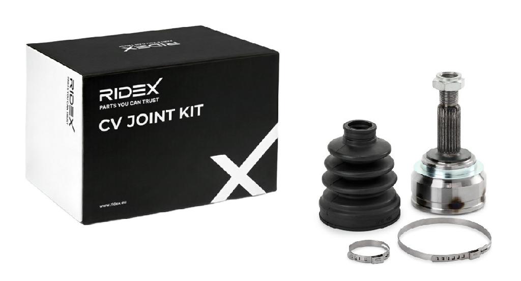 RIDEX 5J0047 Gelenksatz Antriebswelle Achswelle Vorne radseitig für SKODA