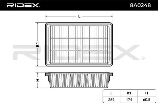 RIDEX 8A0248 Motor Luftfilter Umluftfilter für HYUNDAI SANTA FÉ II (CM) Bild RIDEX 8A0248 Motor Luftfilter Umluftfilter für HYUNDAI SANTA FÉ II (CM)