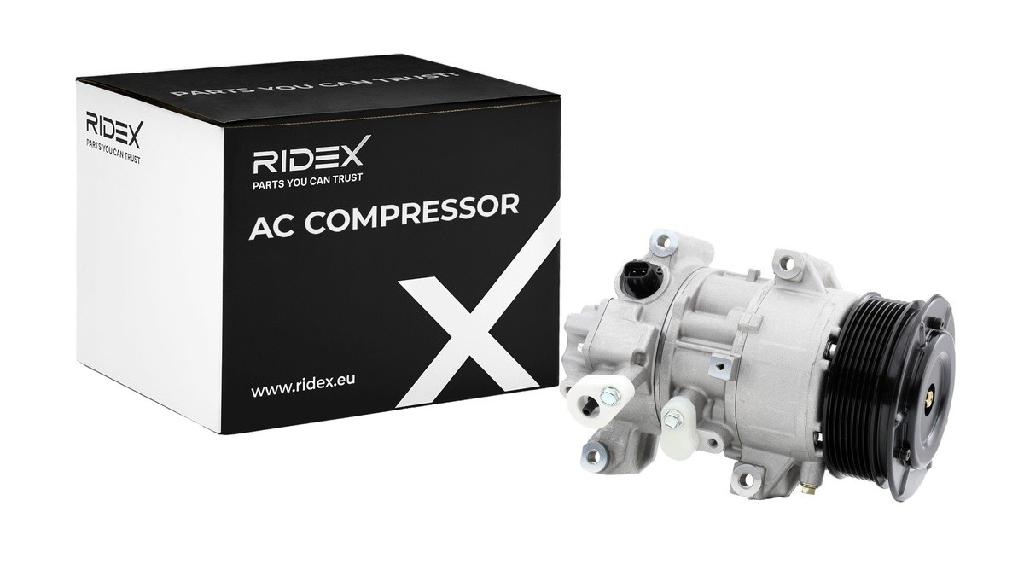 RIDEX A/C Kompressor für Klimaanlage Klimakompressor mit ID: 5SE12C Kältemittel: