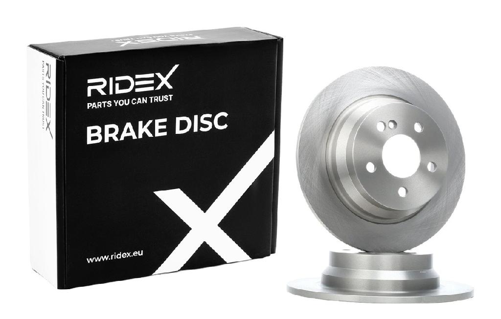 RIDEX 82B0228 2x Bremsscheiben Hinten Ø300mm voll passend für MERCEDES-BENZ