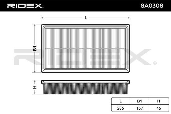 RIDEX 8A0308 Motor Luftfilter Filtereinsatz für FORD KA (RB) für HONDA STREAM Bild RIDEX 8A0308 Motor Luftfilter Filtereinsatz für FORD KA (RB) für HONDA STREAM