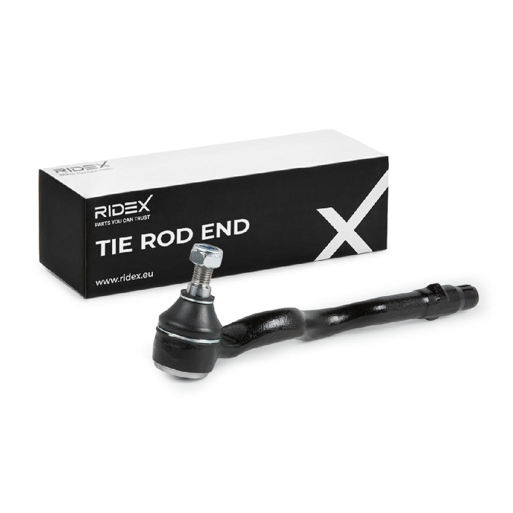 RIDEX Spurstangenkopf Vorderachse links Traggelenk 914T0107 mit Rechtsgewinde