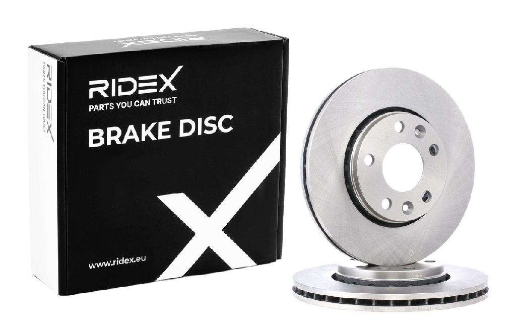 RIDEX 82B0283 2x Bremsscheiben Vorne Ø280mm außenbelüftet für RENAULT