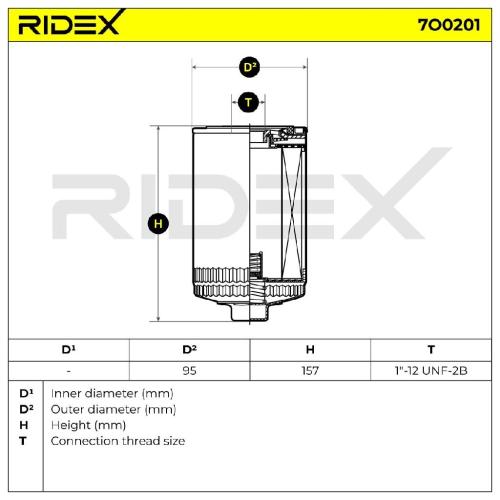RIDEX Ölfilter Auto Motorölfilter Anschraubfilter 7O0201 für VW PASSAT Variant Bild RIDEX Ölfilter Auto Motorölfilter Anschraubfilter 7O0201 für VW PASSAT Variant