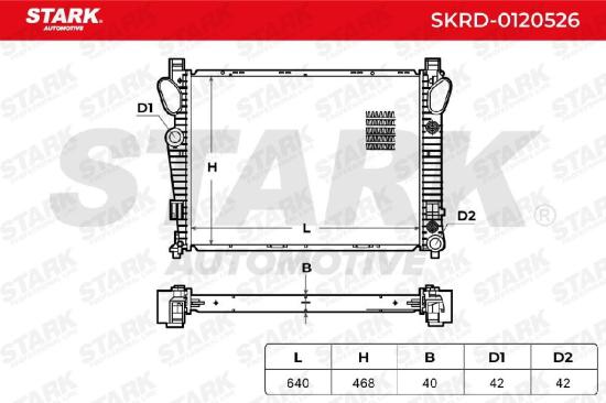 STARK SKRD-0120526 Motorkühler / Wasserkühler passend für MERCEDES-BENZ Bild STARK SKRD-0120526 Motorkühler / Wasserkühler passend für MERCEDES-BENZ