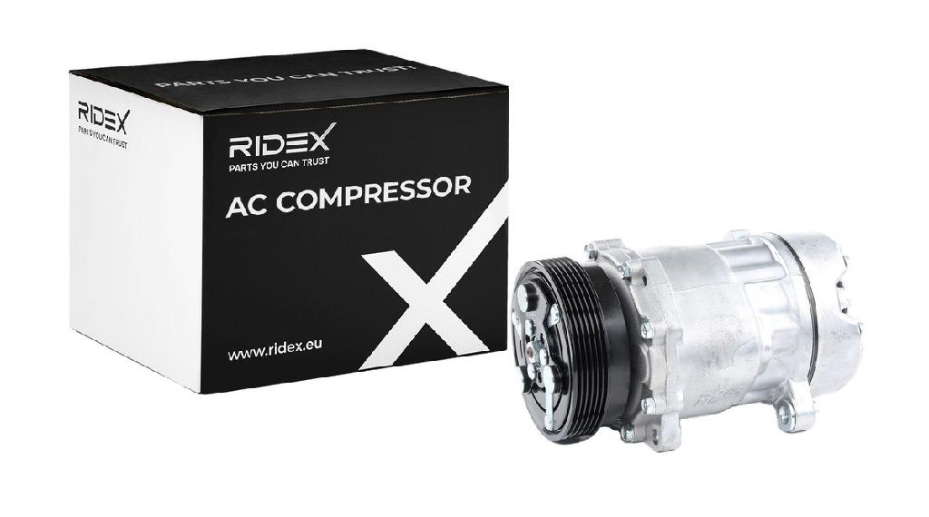 RIDEX A/C Kompressor für Klimaanlage Klimakompressor mit ID: SD7V16 Kältemittel: