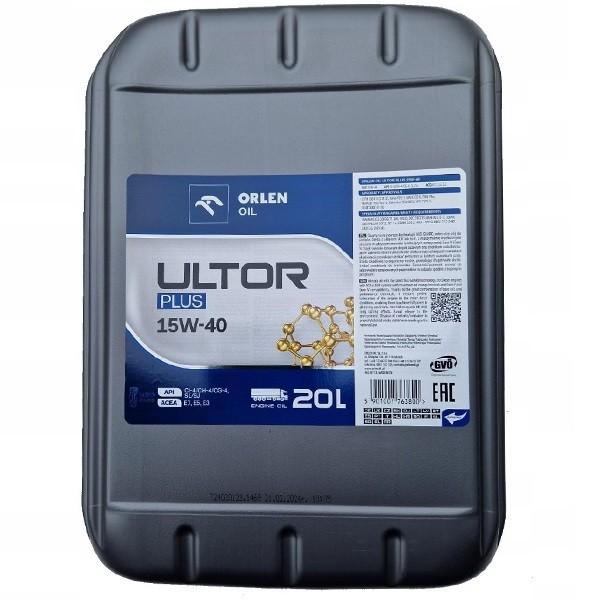 ORLEN Motoröl 15W-40 Ultor Mineralöl Motor Öl ACEA E7 API SL API CI-4 Plus 20L