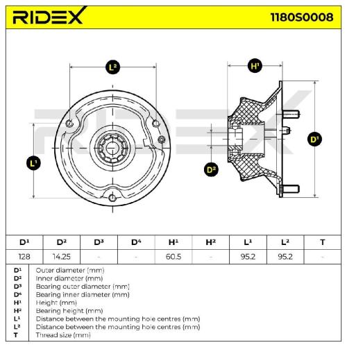 RIDEX 1180S0008 Federbeinstützlager mit Kugellager Vorne für BMW 3 Touring (E91) Bild RIDEX 1180S0008 Federbeinstützlager mit Kugellager Vorne für BMW 3 Touring (E91)
