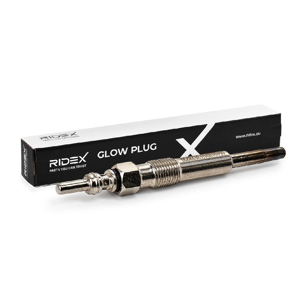 RIDEX Diesel Glühkerze 11V Schlüsselweite: 10mm Gewindemaß:M10x1.0 für VW POLO