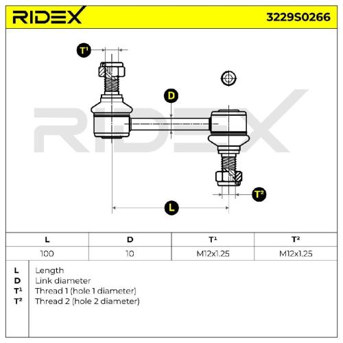 RIDEX 1x Koppelstange Stabilisator Hinten beidseitig für HYUNDAI SANTA FÉ II Bild RIDEX 1x Koppelstange Stabilisator Hinten beidseitig für HYUNDAI SANTA FÉ II