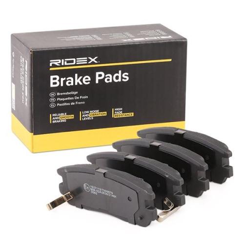 RIDEX Bremsbelagsatz Bremsbeläge Hinten für OPEL Frontera B SUV (U99) Bild RIDEX Bremsbelagsatz Bremsbeläge Hinten für OPEL Frontera B SUV (U99)