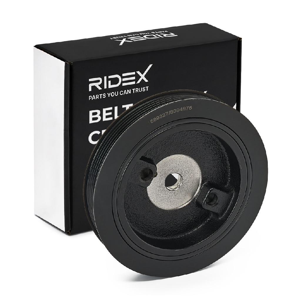 RIDEX 3213B0048 Riemenscheibe Kurbelwelle 156mm Kurbelwellenriemenscheibe