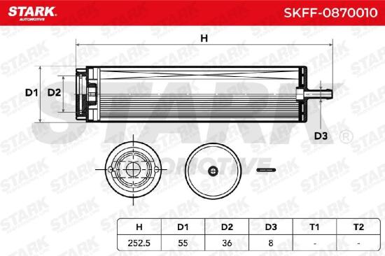 STARK SKFF-0870010 Kraftstofffilter Line Filter für BMW 3 Limousine (E90) Bild STARK SKFF-0870010 Kraftstofffilter Line Filter für BMW 3 Limousine (E90)