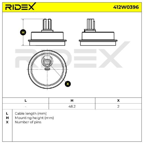 RIDEX ABS-Sensor 412W0396 Hinterachse für TOYOTA Yaris Schrägheck (P9) Bild RIDEX ABS-Sensor 412W0396 Hinterachse für TOYOTA Yaris Schrägheck (P9)