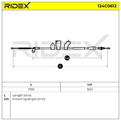 RIDEX Handbremsseil Hinten Rechts für NISSAN Qashqai / Qashqai +2 I (J10, NJ10) Bild RIDEX Handbremsseil Hinten Rechts für NISSAN Qashqai / Qashqai +2 I (J10, NJ10)