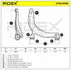 RIDEX 273C0390 Lenker Radaufhängung Querlenker Front rechts für VW 7H8407152B Bild RIDEX 273C0390 Lenker Radaufhängung Querlenker Front rechts für VW 7H8407152B