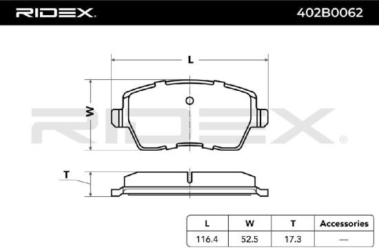 RIDEX Bremsbelagsatz Bremsbeläge Vorne für RENAULT Clio 1II Schrägheck Twingo 1I Bild RIDEX Bremsbelagsatz Bremsbeläge Vorne für RENAULT Clio 1II Schrägheck Twingo 1I