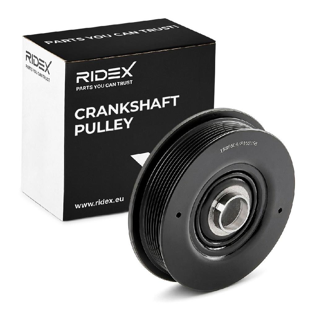 RIDEX 3213B0025 Riemenscheibe Kurbelwelle 152mm 164mm Kurbelwellenriemenscheibe