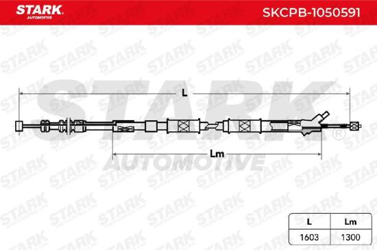 STARK Handbremsseil Hinten Rechts für TOYOTA COROLLA Liftback (E11) Bild STARK Handbremsseil Hinten Rechts für TOYOTA COROLLA Liftback (E11)