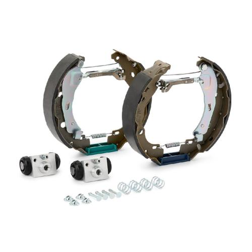 RIDEX Bremsenset Trommelbremse Bremsbacken Satz mit Zubehör mit Radbremszylinder Bild RIDEX Bremsenset Trommelbremse Bremsbacken Satz mit Zubehör mit Radbremszylinder